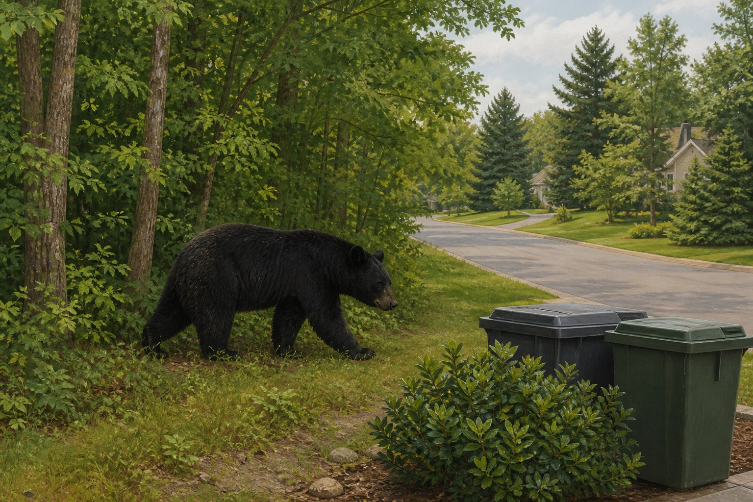 Black Bear Spotted Northwest of St. Michael’s Foster Lake Area
