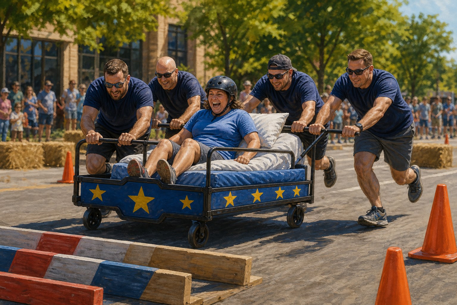 💝 FUNDRAISER: Annual Maple Grove Rotary Bed Races in Maple Grove Saturday
