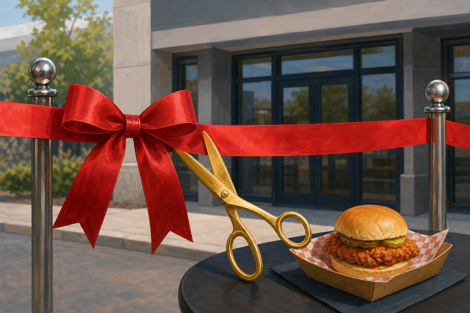 🎀 NEW BUSINESS: Ribbon cutting at Dave's Hot Chicken in Rogers Friday